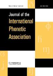 Journal of the International Phonetic Association Volume 37 - Issue 1 -