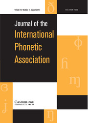 Journal of the International Phonetic Association Volume 42 - Issue 2 -