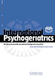 International Psychogeriatrics Volume 16 - Issue 3 -