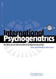 International Psychogeriatrics Volume 19 - Issue 1 -