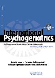 International Psychogeriatrics Volume 19 - Issue 3 -