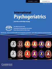 International Psychogeriatrics Volume 22 - Issue 7 -  Focus on mental health issues in long-term-care homes