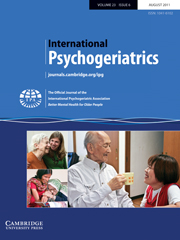 International Psychogeriatrics Volume 23 - Issue 6 -