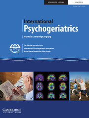 International Psychogeriatrics Volume 25 - Issue 6 -