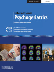 International Psychogeriatrics Volume 25 - Issue 7 -