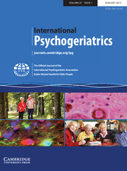 International Psychogeriatrics Volume 27 - Issue 1 -