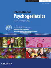 International Psychogeriatrics Volume 27 - Issue 10 -  Psychosocial and Ethical Aspects of Dementia