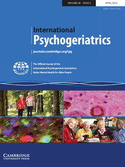 International Psychogeriatrics Volume 28 - Issue 4 -