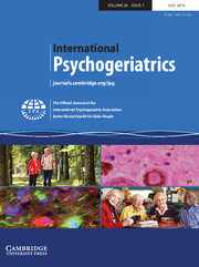 International Psychogeriatrics Volume 28 - Issue 7 -