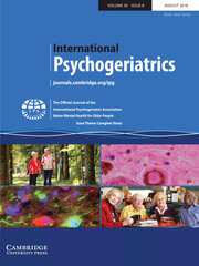 International Psychogeriatrics Volume 30 - Issue 8 -  Issue Theme: Caregiver Stress