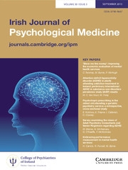 Irish Journal of Psychological Medicine Volume 30 - Issue 3 -