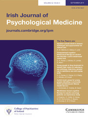 Irish Journal of Psychological Medicine Volume 32 - Issue 3 -