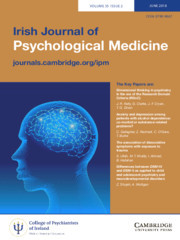 Irish Journal of Psychological Medicine Volume 35 - Issue 2 -