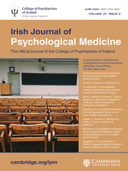 Irish Journal of Psychological Medicine Volume 37 - Issue 2 -