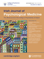Irish Journal of Psychological Medicine Volume 38 - Issue 3 -