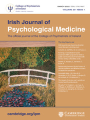 Irish Journal of Psychological Medicine Volume 39 - Issue 1 -