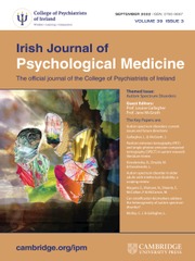 Irish Journal of Psychological Medicine Volume 39 - Issue 3 -  Themed Issue: Autism Spectrum Disorders