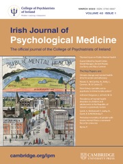 Irish Journal of Psychological Medicine Volume 40 - Issue 1 -  Themed issue on Public Mental Health