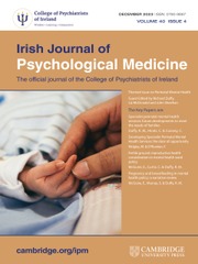 Irish Journal of Psychological Medicine Volume 40 - Issue 4 -  Themed issue on Perinatal Mental Health