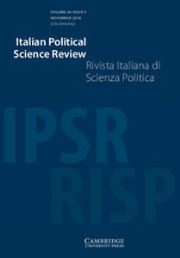 Italian Political Science Review / Rivista Italiana di Scienza Politica Volume 46 - Issue 3 -
