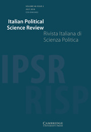 Italian Political Science Review / Rivista Italiana di Scienza Politica Volume 48 - Issue 2 -