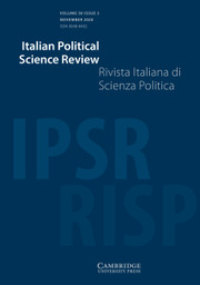 Italian Political Science Review / Rivista Italiana di Scienza Politica Volume 50 - Issue 3 -  Special Section on 2019 European Elections