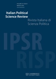 Italian Political Science Review / Rivista Italiana di Scienza Politica Volume 53 - Issue 1 -