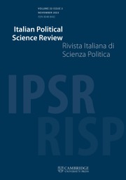 Italian Political Science Review / Rivista Italiana di Scienza Politica Volume 53 - Issue 3 -
