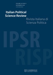 Italian Political Science Review / Rivista Italiana di Scienza Politica Volume 54 - Issue 3 -