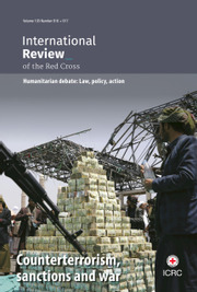 International Review of the Red Cross Volume 103 - Issue 916-917 -  Counterterrorism, sanctions and war