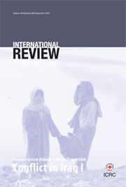 International Review of the Red Cross Volume 89 - Issue 868 -  Conflict in Iraq