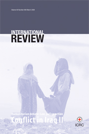 International Review of the Red Cross Volume 90 - Issue 869 -  Conflict in Iraq II