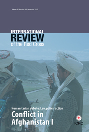 International Review of the Red Cross Volume 92 - Issue 880 -  Conflict in Afghanistan I