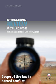 International Review of the Red Cross Volume 96 - Issue 893 -  Scope of the law in armed conflict