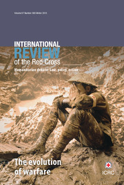International Review of the Red Cross Volume 97 - Issue 900 -  The evolution of warfare