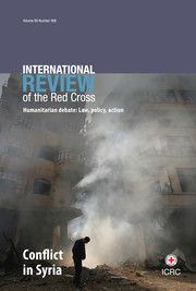 International Review of the Red Cross Volume 99 - Issue 906 -  Conflict in Syria