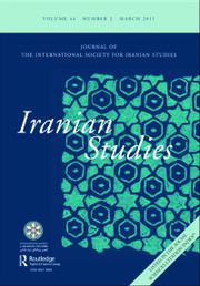 Iranian Studies Volume 40 - Issue 5 -