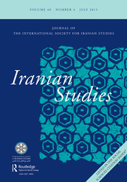 Iranian Studies Volume 48 - Issue 4 -