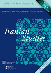 Iranian Studies Volume 50 - Issue 6 -  Visualizing Iran: From Antiquity to the Present
