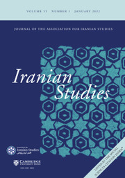 Iranian Studies Volume 55 - Issue 1 -
