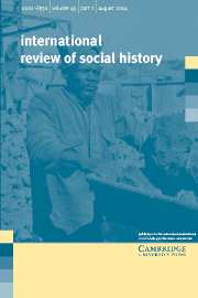 International Review of Social History Volume 49 - Issue 2 -