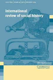 International Review of Social History Volume 49 - Issue 3 -