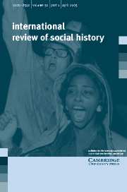 International Review of Social History Volume 50 - Issue 1 -