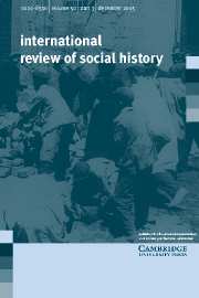 International Review of Social History Volume 50 - Issue 3 -