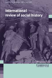 International Review of Social History Volume 52 - Issue 1 -