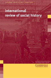 International Review of Social History Volume 53 - Issue 2 -