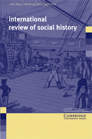 International Review of Social History Volume 54 - Issue 1 -