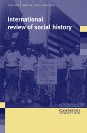 International Review of Social History Volume 54 - Issue 2 -