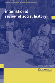 International Review of Social History Volume 54 - Issue 3 -