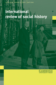 International Review of Social History Volume 55 - Issue 1 -